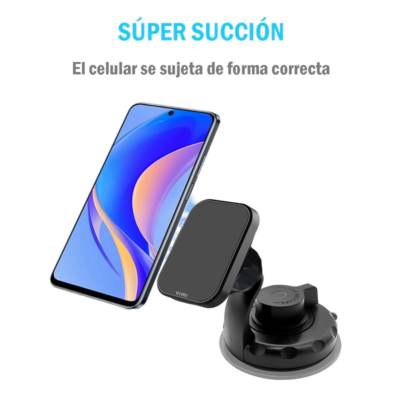 Vimi Soporte Magnetico Base para Celular Iman Ventosa 360º Coche