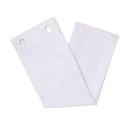 Medline Transfer Bench Shower Curtain, Standard Size, Machine-Washable, White, for Senior, Elderly, Disabled, or Adults and Patients, 1 Ct.