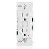 Lever Edge 15 Amp Self-Test, Tamper Resistant GFCI Outlet, EGFT1-W,