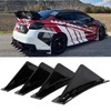 JMTBNO 4pcs Universal Curved Shape Rear Bumper Diffuser Shark Fin