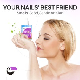 gelike ec Cuticle Oil for Repair Nails Peach Smells Nail Treatment for Growth and Strengthen - Growth Oil Quick Dry Nail Care Moisturize Dry Damaged Salon and Home