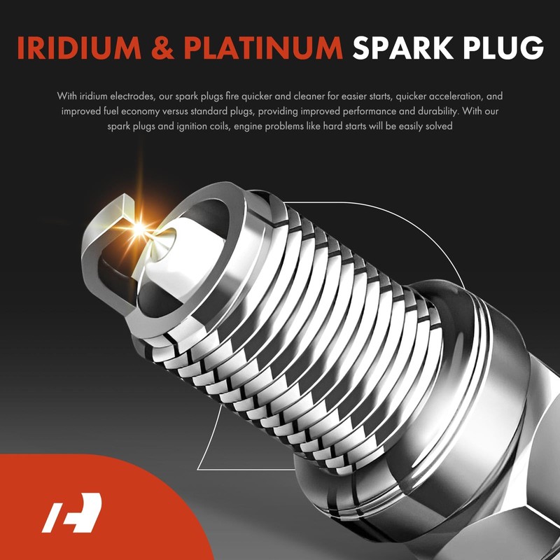 A-Premium Set of 6 Ignition Coil Pack and Iridium Spark