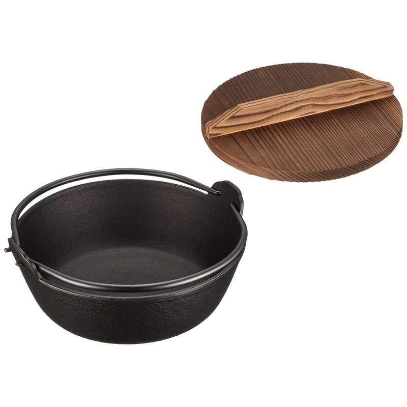 岩鋳 Iwachu ふる里鍋 深型16cm 黒焼付 直火用 南部鉄器 21006