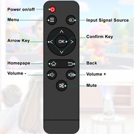 Replacement Remote Control for CiBest W13 Portable Mini Movie Projector