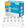 Vmaisi Adhesive Magnetic Locks for Cabinets & Drawers (24 Pack