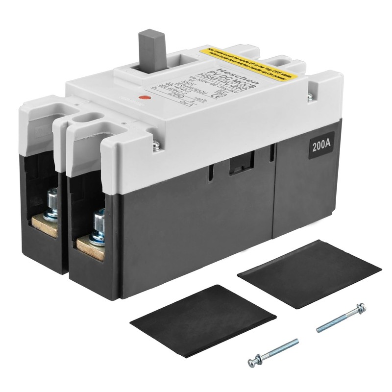 Heschen DC Molded Case Circuit Breaker MCCB, HSM1PV-250, 2 Poles,