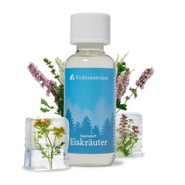 FICHTENSTEINER® Sauna Infusion Ice Herbs, 100 ml Sauna Fragrance Concentrate, Very Economical, for Approx. 100 Infusions, Only 5-10 ml on 1 Litre of Water