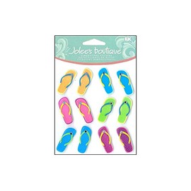 Jolee's Boutique 0015586890235 (Jolly Boutique) FLIP Flops CABOCHONS 50-20821, Multivolor/Assorted