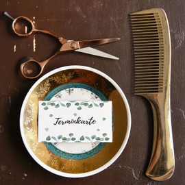 Blank Appointment Cards for Customers, High-Quality Appointment Notes for Companies, Companies and Gastronomy (Pack of 50, Eucalyptus)