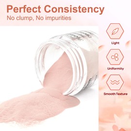 28g/box Acrylic Powder Professional White Clear Black Nude Acrylic Nail French Manicure Powder for Nail Extension Acrylic Nail System,HJ-NAP016 (Nude)