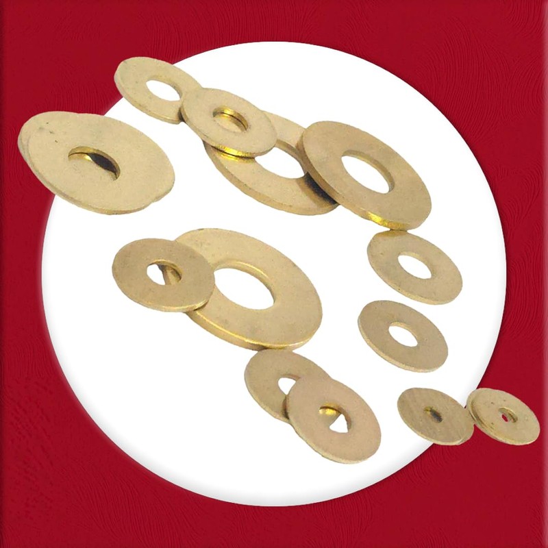 M6 x 18mm Brass Penny Washers DIN9021 (Pack of 10)