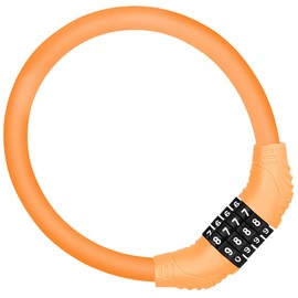 Bicycle Lock, Bike Dial Lock, Wire Lock, Bicycle Lock, High Cut Resistance, Anti-Theft, Durable, No Key Required, 4 Digit Bicycle Lock, No Key Required, Bicycle Wire Lock (Dial Wire Lock), Cross