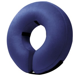 BENCMATE Inflatable Dog Cone Collar Alternative, Soft Dog Cone for Small Medium Large Dogs and Cats, Neck Recovery ECollar Donut Collar After Surgery (Medium, Navy Blue)