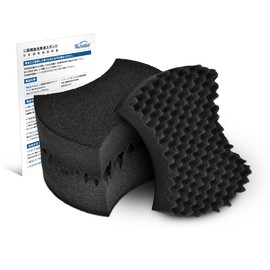 AutoGo Car Wash Sponge, Set of 3, Car Wash Sponge [Double Surface Construction, Carwash Artisan's Care, No Scratches] Car Wash Sponge, Pursuing Gentleness and Cleaning Power, 7.3 x 5.2 x 2.4 inches (18.5 x 13.3 x 6 cm), Pack of 3