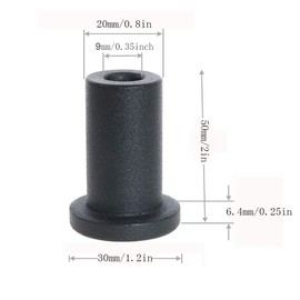 Sliding Barn Door Spacers-Sliding Barn Door Hardware Longer Washer,Spacer Replacement Hardware for Flat Track Pack of 4 (50mm/2inch)