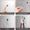 ZIUZI 100Pcs Pegboard Hook Locks, Peg Board Locks Stoppers Fit
