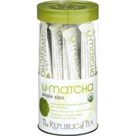 REPUBLIC OF TEA Organic Macha Single Sips Tea, 14 CT