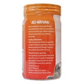Gummivore-Fare - Mixed Fruit Flavor - Healthy All Natural Native Food Treat Sugar Gliders, Marmosets, Tamarins, and other Gum-Feeding Mammals - 8 oz. Jar - Acacia Gum-Based Supplement