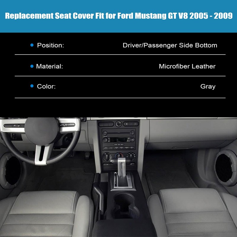 Priprilod Driver and Passenger Side Bottom Replacement Leather Perforated Seat
