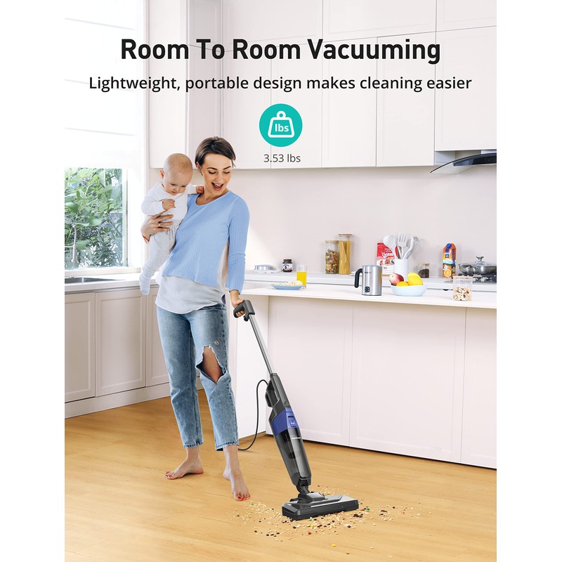 Aspiron Stick Vacuum Cleaner, Small Vacuum Cleaner with 20kPa Powerful