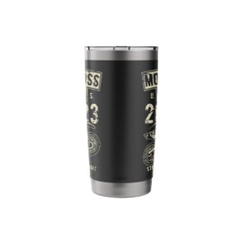 Motocross Dirt Bike Motorcycle Racing Distressed Design Stainless Steel Insulated Tumbler
