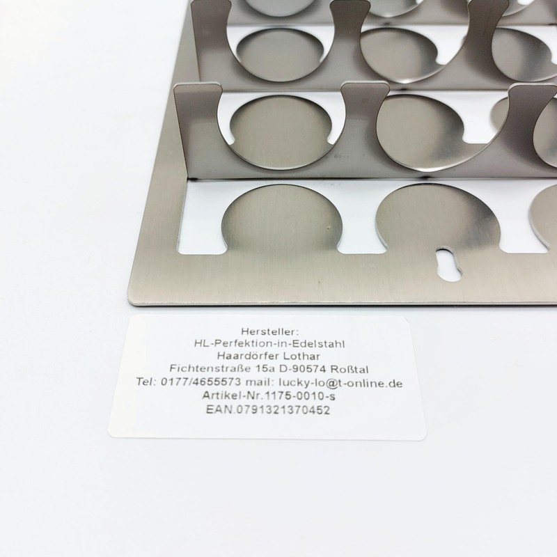 Vertical Stainless Steel Capsule Holder for 18 Nespresso Coffee Capsules