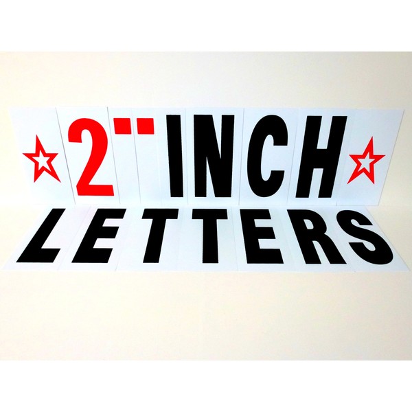 2 INCH LETTERS FOR CHANGEABLE SIDEWALK SIGNS MENU BOARDS AND