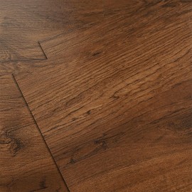 Yenhome 3 Stück Rotbraun PVC Bodenbelag Selbstklebend Fußbodendielen Vinylboden Rutschfest für Wohnzimmer Selbstklebende PVC Bodenbelag Dielen Langlebige Holzmaserung für Schlafzimmer Flure 30x30cm