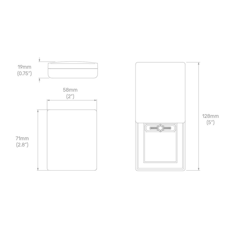 MONOLIX Slim Ring Box, Thin Unique Sliding Lid, for Surprise