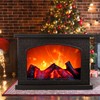 Fireplace Lanterns Decorative,Small Fake Fireplace,Flame Effect LED Fire Lamp,Battery Operated