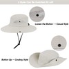 Women's Outdoor UV-Protection-Foldable Sun-Hats Mesh Wide-Brim Beach Fishing Hat with