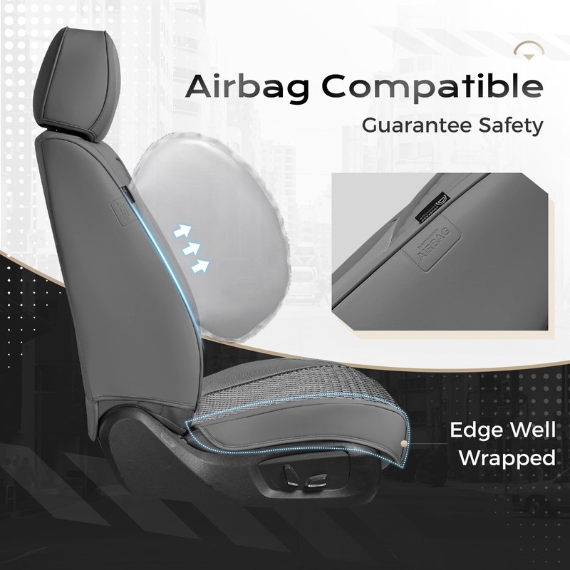 Coverado Car Seat Covers Front Seats, Waterproof Front Seat Covers