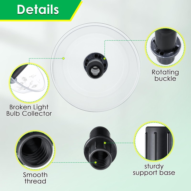 Saillong Broken Bulb Extractor, Light Bulb Changer for Standard Incandescent