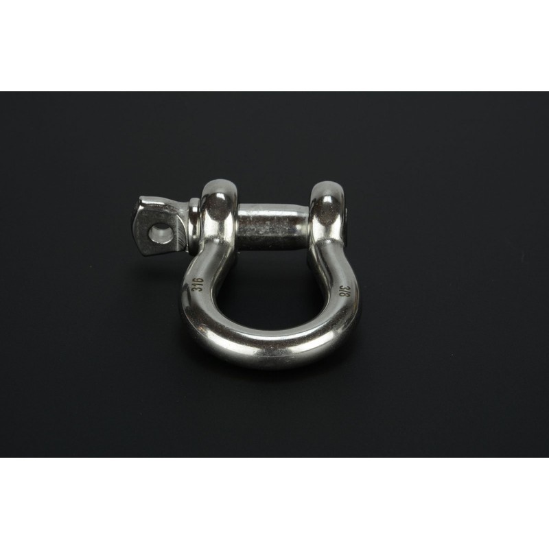 3/8" Anchor Shackle D Clevis Bow Ring 316 Stainless Steel