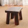 SINOBEST Wooden Stool, Rectangular Bedside Step Stool, Step Ladder for