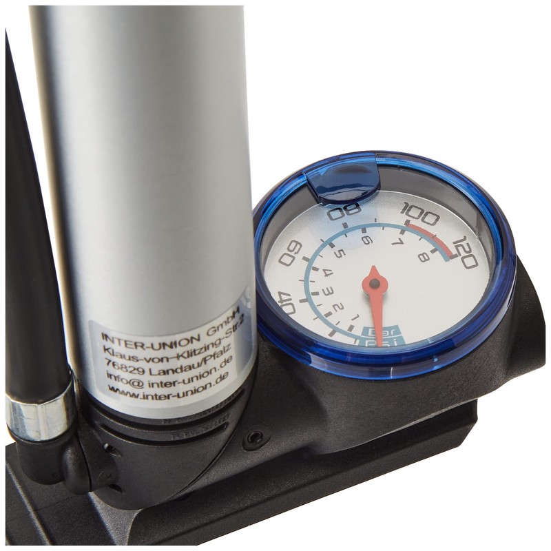 FISCHER Mini Floor Pump 2-in-1, Mini Pump and Floor Pump