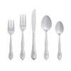 RiverRidge Rose Monogrammed Flatware Set 46 Piece Silverware - Q