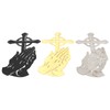 3PCS/Set Peaceful Praying Hands Wall Decor with Religious Cross Garden