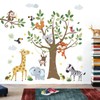Jungle Animals Wall Decals for Baby: Peel and Stick Monkey