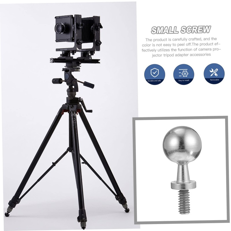 KONTONTY 2 Pcs Quality Material Camera Tripod Ball Screw Lightweight
