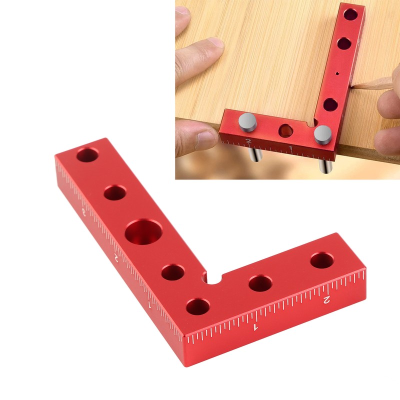 Small Square Aluminum Alloy Center Finder Tool Dowel Drill Guide