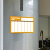 Erasable, Dry Wipe, Magnetic Shopping and Grocery List for Fridge,
