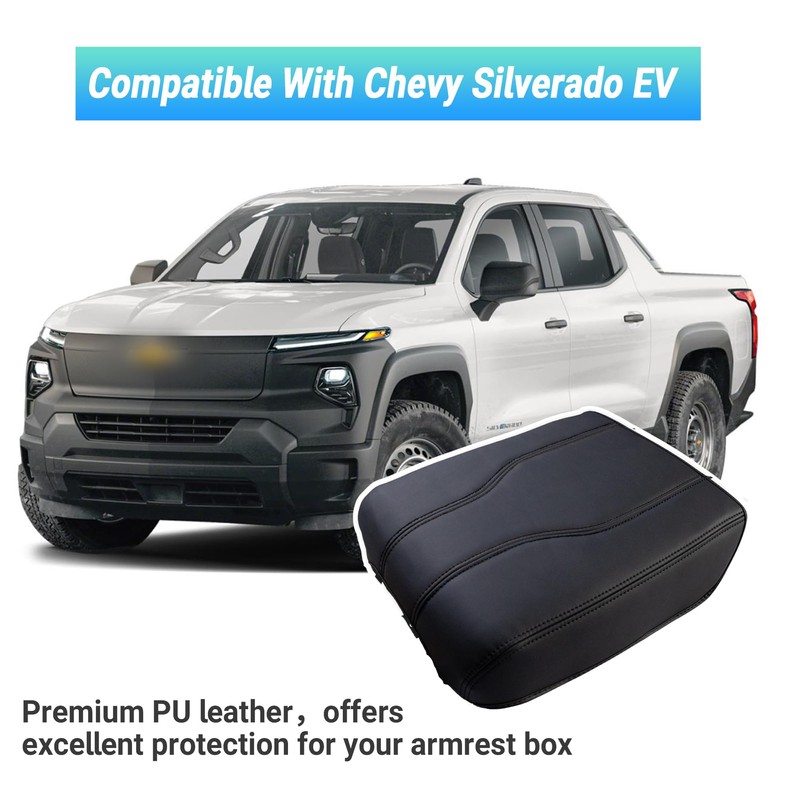 Center Console Cover Compatible with 2024-2025 Chevy Silverado EV/GMC Sierra