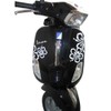 Sticker Kits for Vespa S Scooter & Scooter Hibiscus (Anthracite)