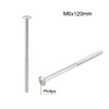 sourcing map M6x120mm Phillips Head Machine Screws Zinc Plated Cross
