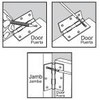 Everbilt 240907-4 in. Zinc Plated Broad Utility Hinge
