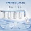 Euhomy Portable Countertop Ice Maker - 9 Cubes in 6