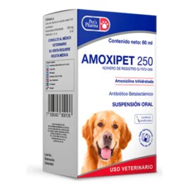 Amoxipet 250 Suspensión Oral 60 Ml Pets Pharma