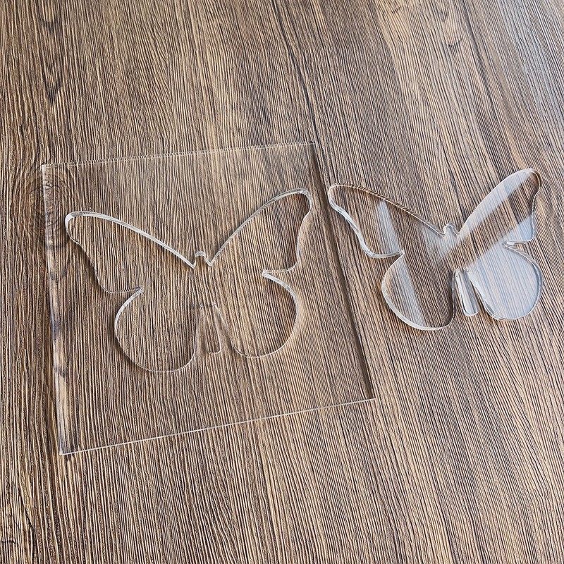 Butterfly Router Template, Clear Acrylic Template, Woodworking Router Template
