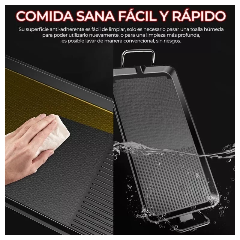 EG Parrillera Eléctrica Tipo Comal Cocina Alimentos Pequeña